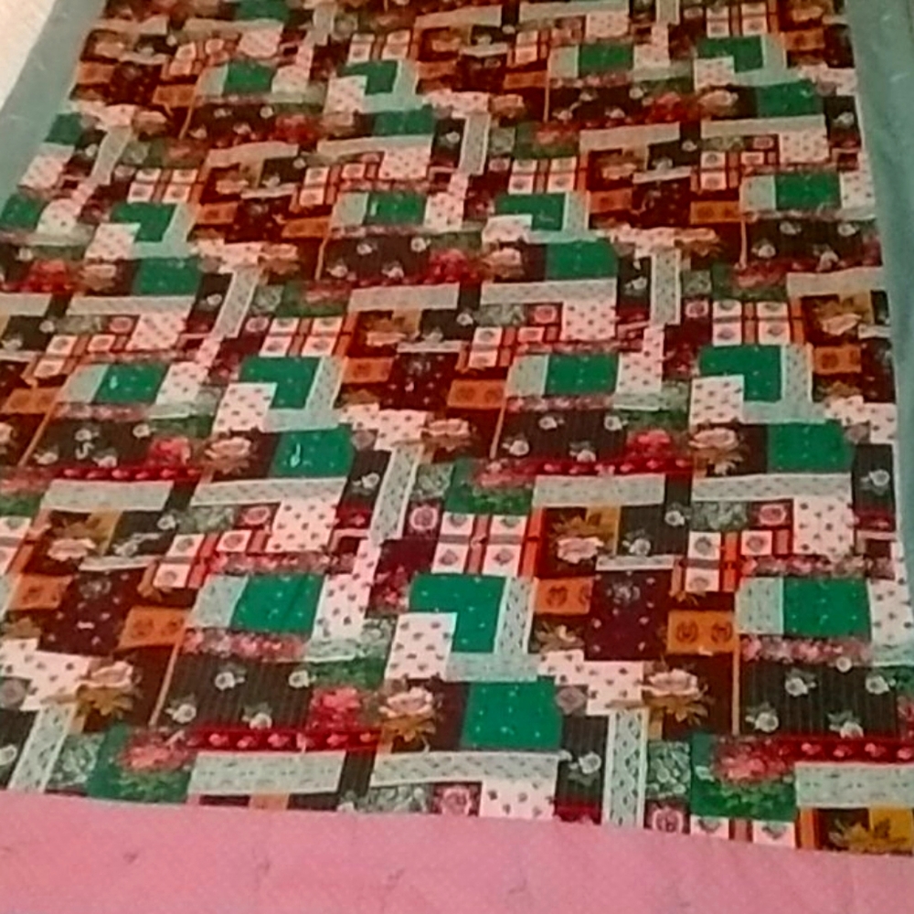 Vintage handmade patchwork quilt